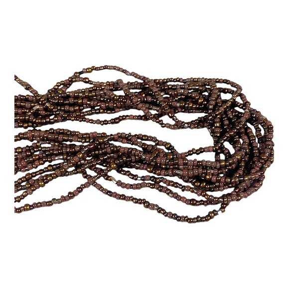 Silpada Bronze Beaded Necklace 17" Brown Glass Bead Torsade Artsy Boho N1815 - Picture 7 of 16